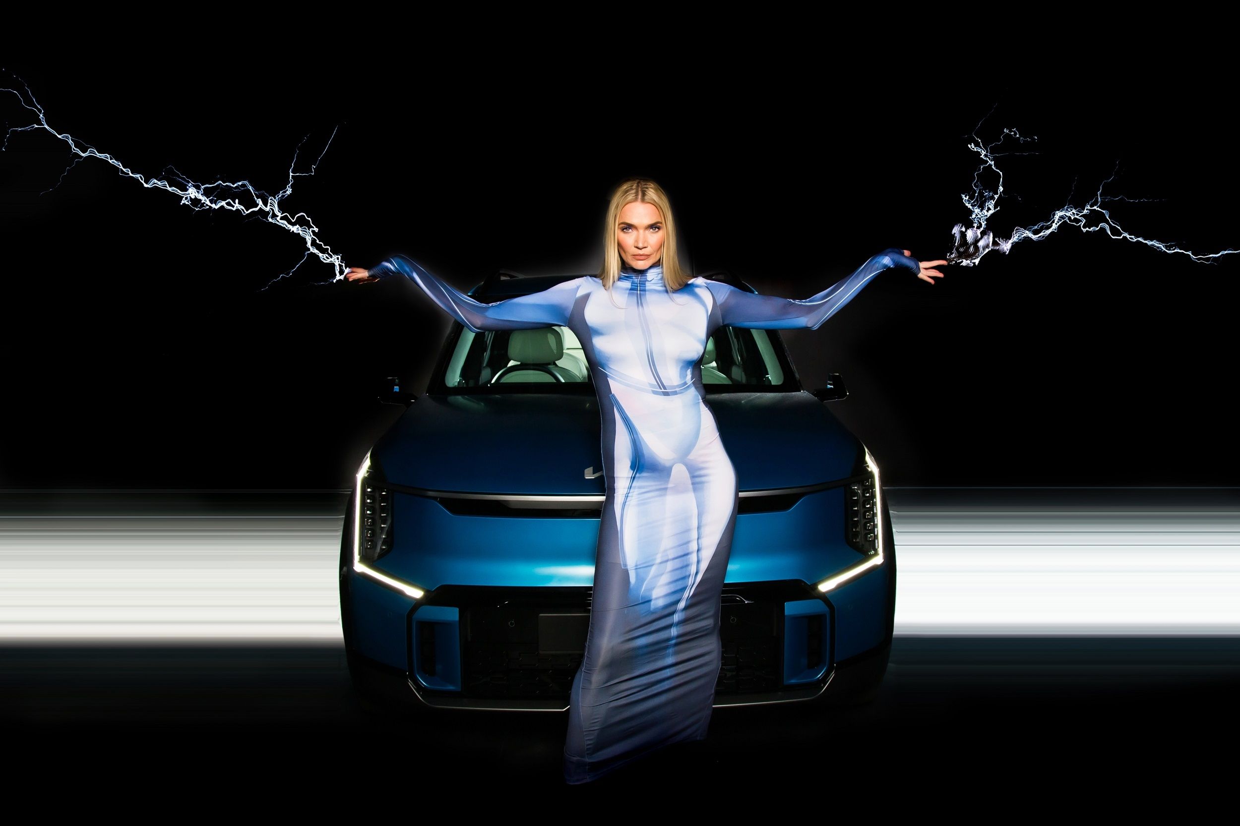 Lanzamiento del Kia EV9: La publicidad del millón de voltios