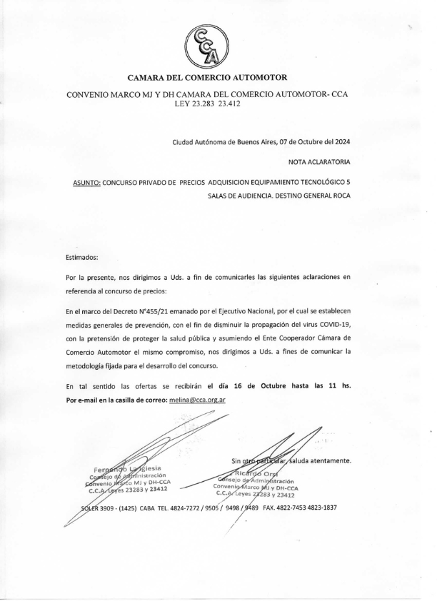 Concurso Privado de Precios de Adquisición de Equipamiento Tecnológico